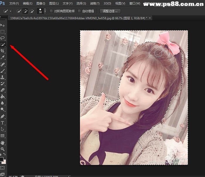 Photoshop结合SAI把人物转成唯美手绘效果,PS教程,