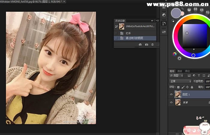 Photoshop结合SAI把人物转成唯美手绘效果,PS教程,