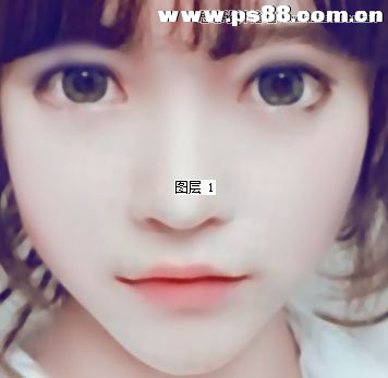 Photoshop把可爱的女孩照片转手绘效果,PS教程,