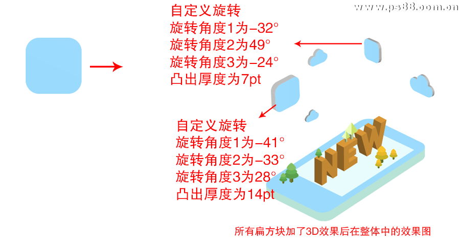 Photoshop结合AI制作2.5D风格插画,PS教程,