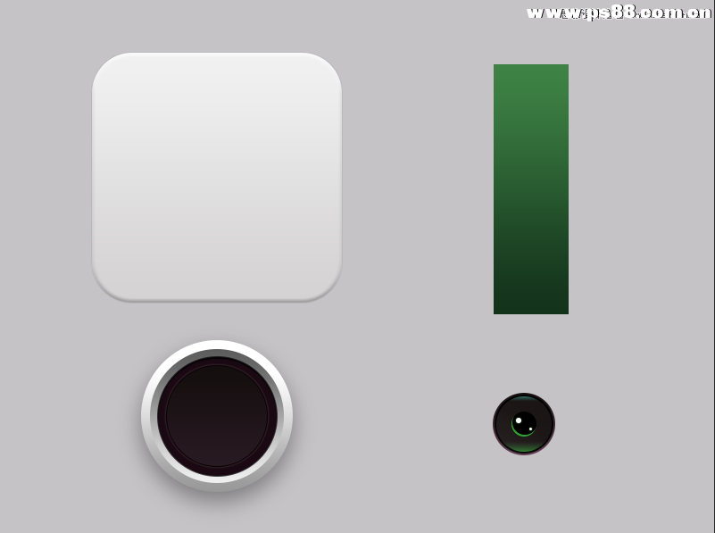 Photoshop绘制立体逼真的相机图标教程,PS教程,