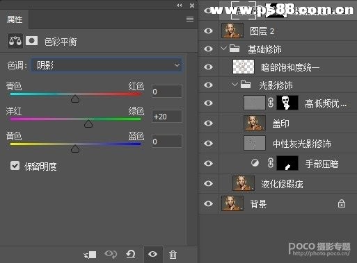 人像精修：详解杂志人像PS后期精修教程