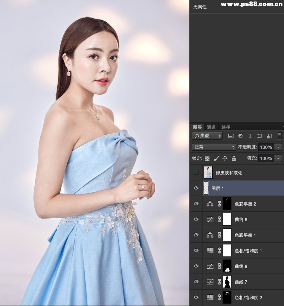 Photoshop给曝光不足的美女人像美白美肤,PS教程,