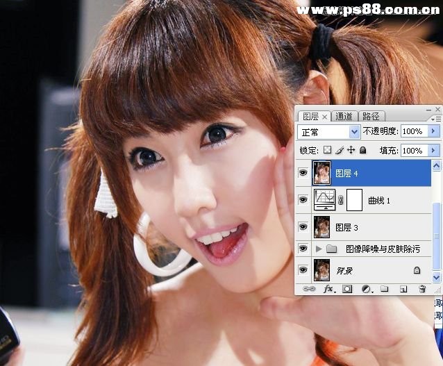 Photoshop调出可爱美女照片通透糖水肤色,PS教程,16xx8.com教程网