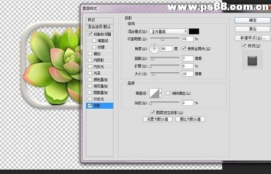 Photoshop详解多肉植物拟物化ICON绘制